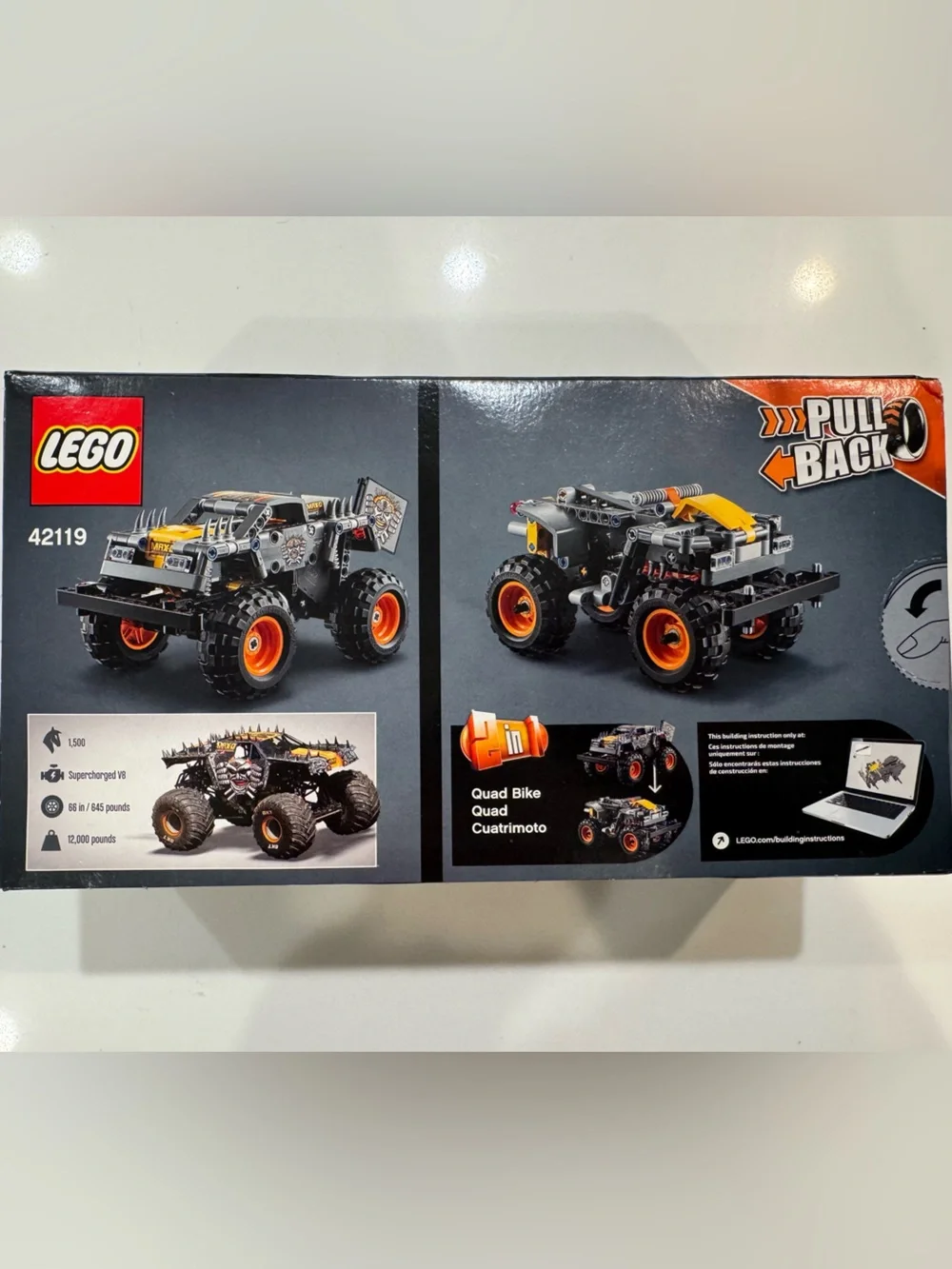 LEGO Technic Monster Jam Max-D Truck in Black and Orange Factory Sealed